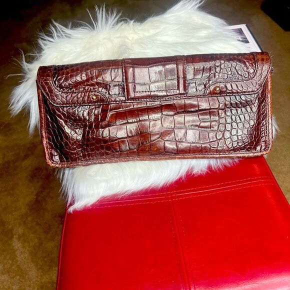 Cole Haan Leather  Brown Clutch - Picture 3 of 7